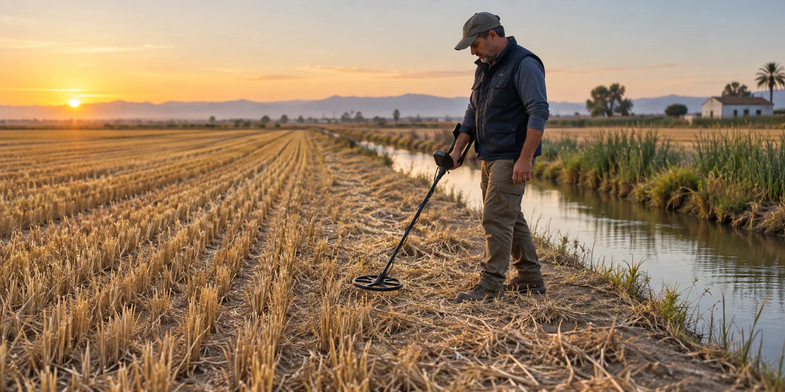 Detector de metales para campo, monedas y terreno agrícola